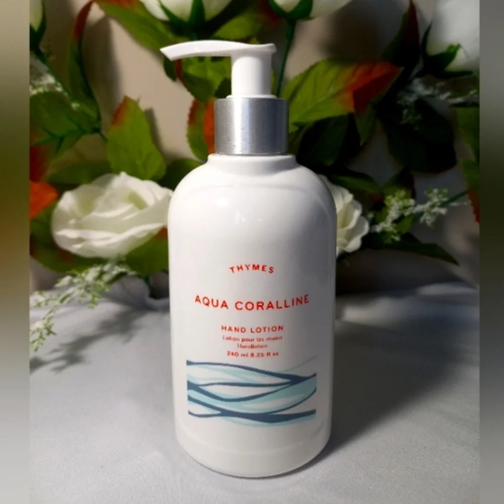 Thymes Silver Bomb Hand Lotion - 8.25 Fl Oz - Aqua Coralline.